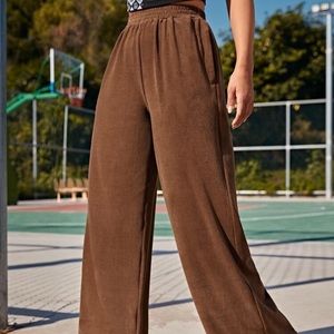 Brown wide leg pant